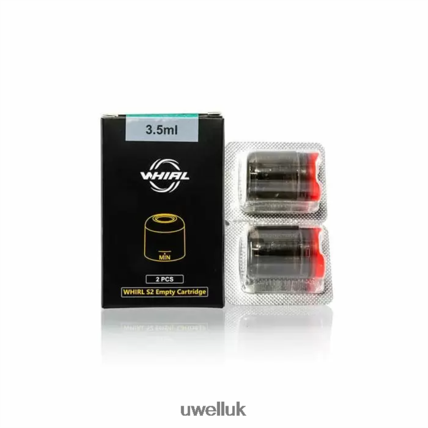 UWELL WHIRL S2 CARTRIDGE (3.5ML)(2-PACK) 3.5mL 4P2XFT248 - UWELL Vape Flavour